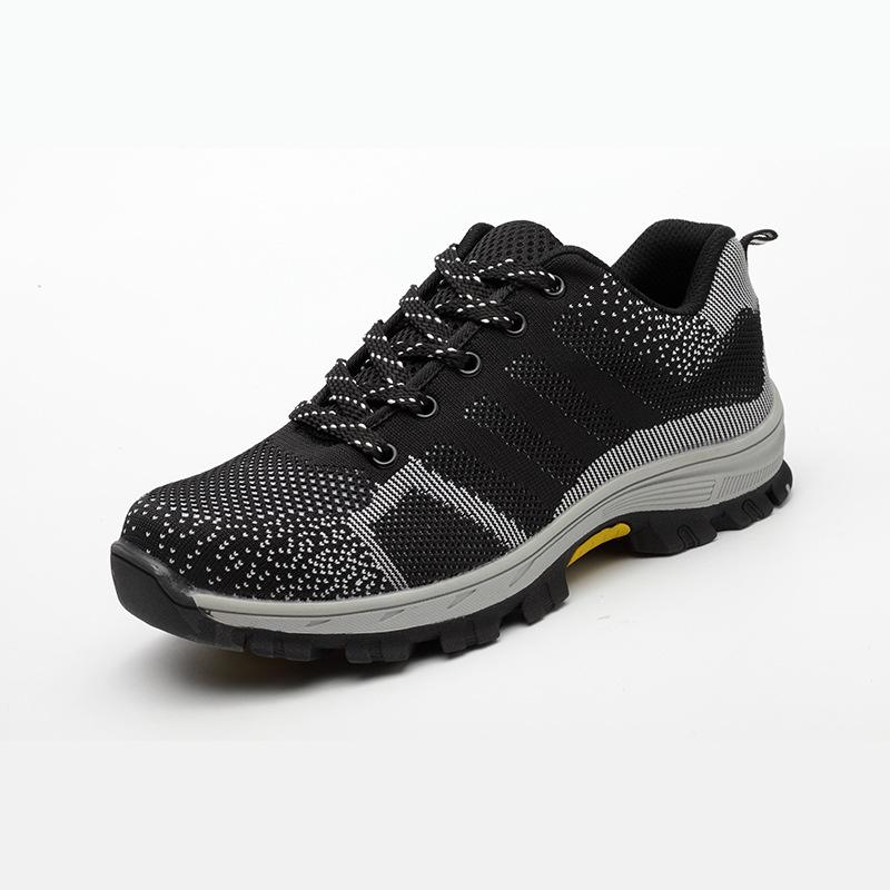 Fashion Labor Insurance Shoes Men, Wear-resistant and Anti-smashing Safety Protective Shoes Men's Low-top Protective Shoes