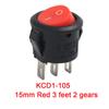 10 PIEZAS Interruptor Circular Tipo Barco con Lámpara 3 Pines/2 Pines KCD1-105 Interruptor Basculante de Segunda y Tercera Velocidad con Interruptores de Luz4