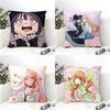 Cartoon Anime My dress up darling Movie Sticky Pillow Case linen pillow case sofa home decor cushion cover cushion cove