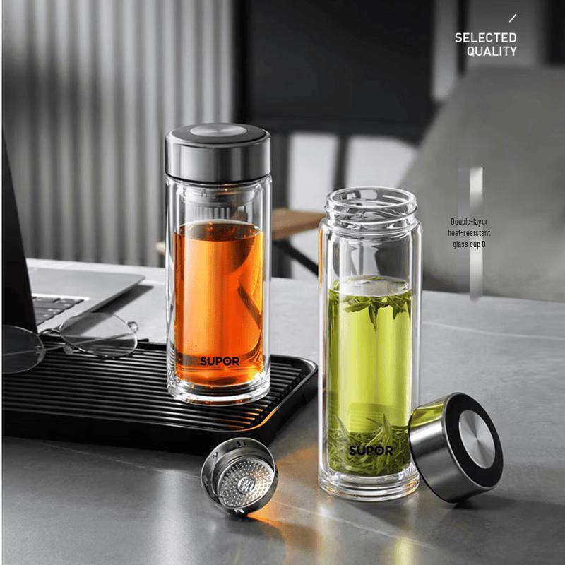 SUPOR Tea Infuser Glass Water Bottle