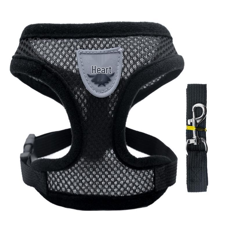 Pet Outdoor Vest-Style Dog Harness, Leash, and Collar Set