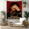 Michael Jackson Vægdekoration Vægtæppe Kunst Til Kæledyrs Mindesmærke Fødselsdag Bryllupsfest Baggrund Familiegave