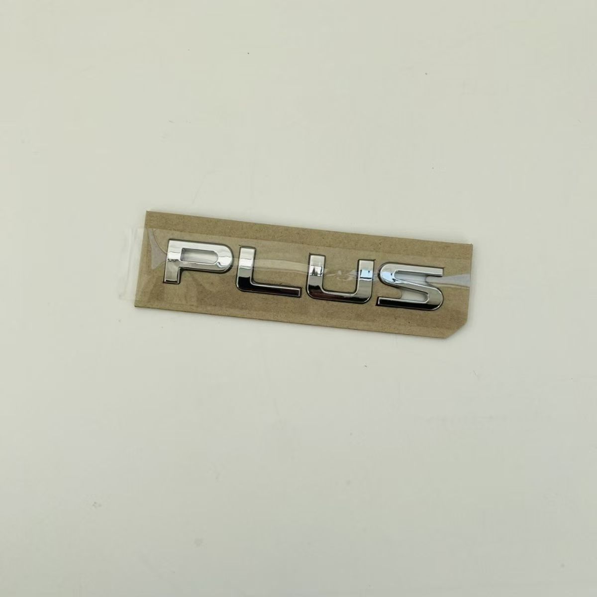 PLUS Letter car emblem Car trunk modification sticker Gloss black version