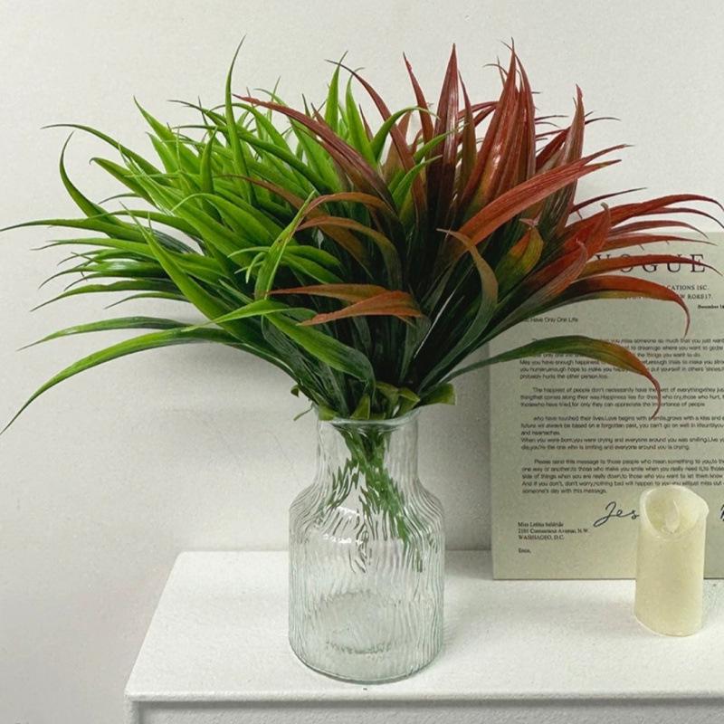 Cross-Border Green Leaf Spider Plant, Grass & Orchid Simulation Décor - Artificial Leaves & Flowers for Soft Decor