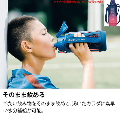 Thermos Water Bottle Vacuum Insulated Sports Bottle [One-Touch Open Type] 1.0L Pink Gradient FFZ-1002F PK-G