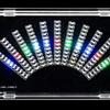 Packung mit 1 LED-Musik-Spektrum-Rhythmuslicht-Anzeige mit einstellbarer Empfindlichkeit und anpassbaren Parametern für die Klangvisualisierung