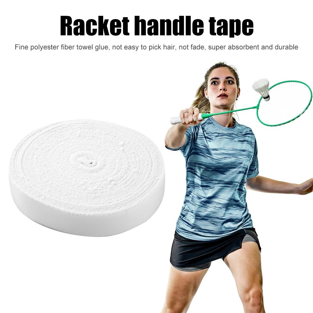 10m Badminton Tennis Racket Overgrips Anti Skid Microfiber Towel Glue Grip Band Super Absorbing Replacement Sports Accessories