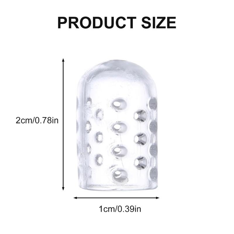 Shock Absorbing Toe Guards Flexible Fit Cover For Running Gym Sports And Daily Foot Pains Relief Light Design 10pcs