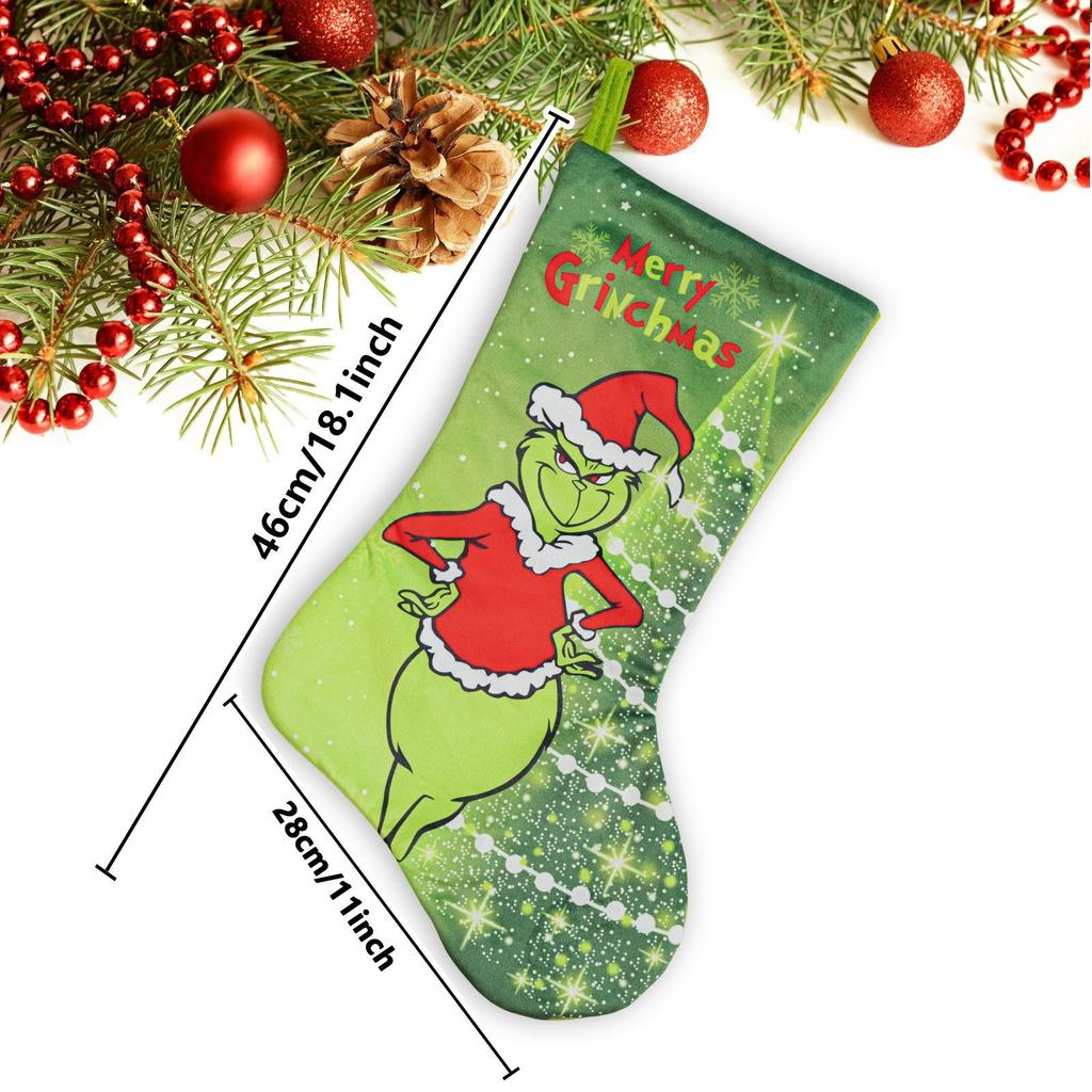 Meia de Natal Grande Meia de Natal Pendurada Decorações para Lareira