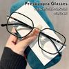 High-quality Tr90 Fashionable Reading Glasses Large Square Frame Anti-blue Light Eye Protection Eyeglasses +1.0 To +4.0