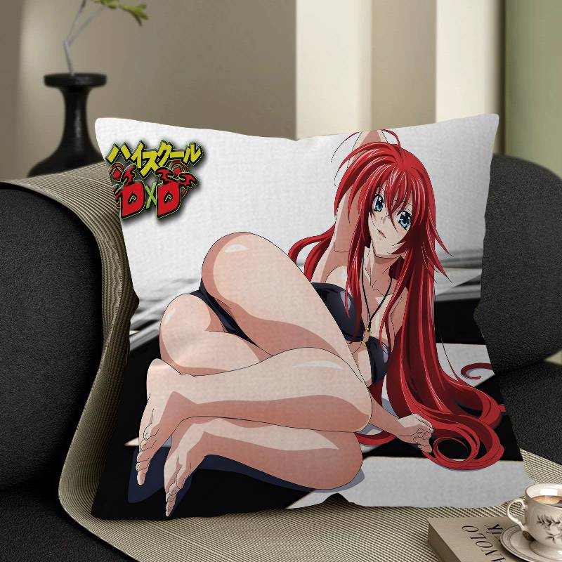 Cartoon High School DxD Cushion Cover Pillow Cover Decor Pillowcase Printed Cushion Case for Couch