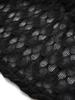 Rosegal Gothic Cold Shoulder Skull Cross Cut Out Panel Twist Crochet Lace Semi See Through Top