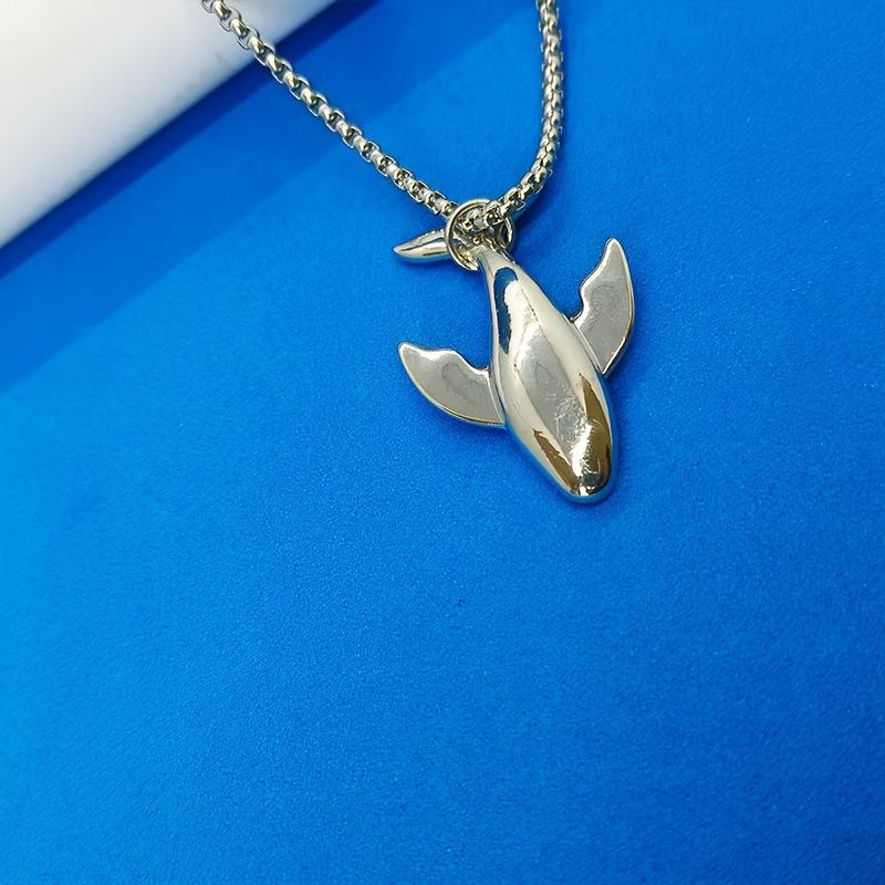 Whale Luo Eenvoudige Walvis Heren- en Dames Trui Accessoires Trui Ketting Lichte Luxe Ketting