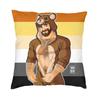 Gay Pride Adam And Ben Like To Play Pillow Living Room Decor Bobo Bear Lgbt Art Cushion Decoration Salon Square Pillowcase