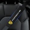 2Pcs Seat Belt Cover Car Cotton Safety Shoulder Protector For Porsche 911 928 944 968 Boxster Cayenne Macan Panamera