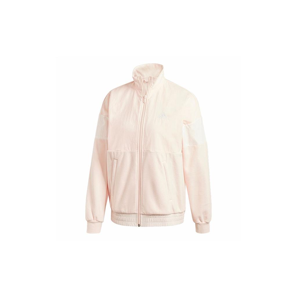 Adidas Womens Favorite Track Top Color Block Minimalist Long Sleeve Sports Jacket Women Jacket Pink GH6843