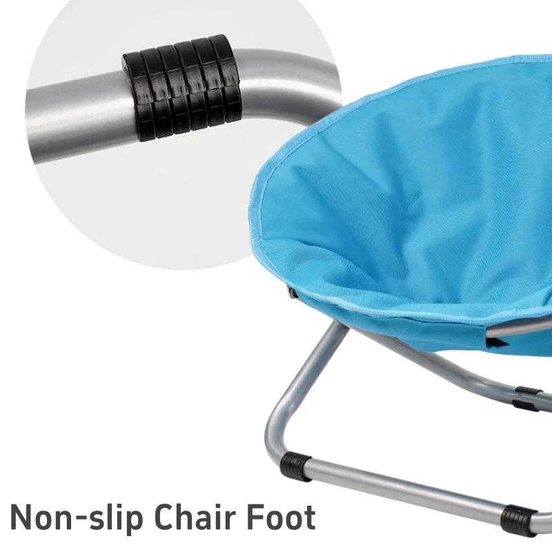 Portable pet moon chair outdoor camping cat dog foldable bed adjustable height elevated bed thick warm seat cover