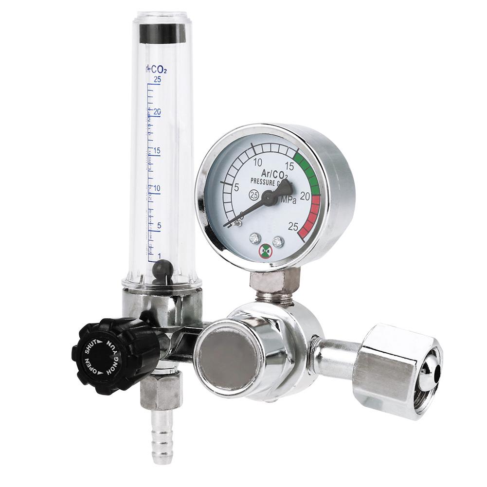 25MPa Argon Meter Pressure Reducer for or 8 Mig Tig Welding, Stable Voltage Regulation, Slippery and Design, Compact Structure,