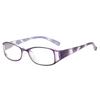 Women & Men Floral Reading Glasses - Elegant Fashion Square Full Frame, Perfect for Phone & Computer