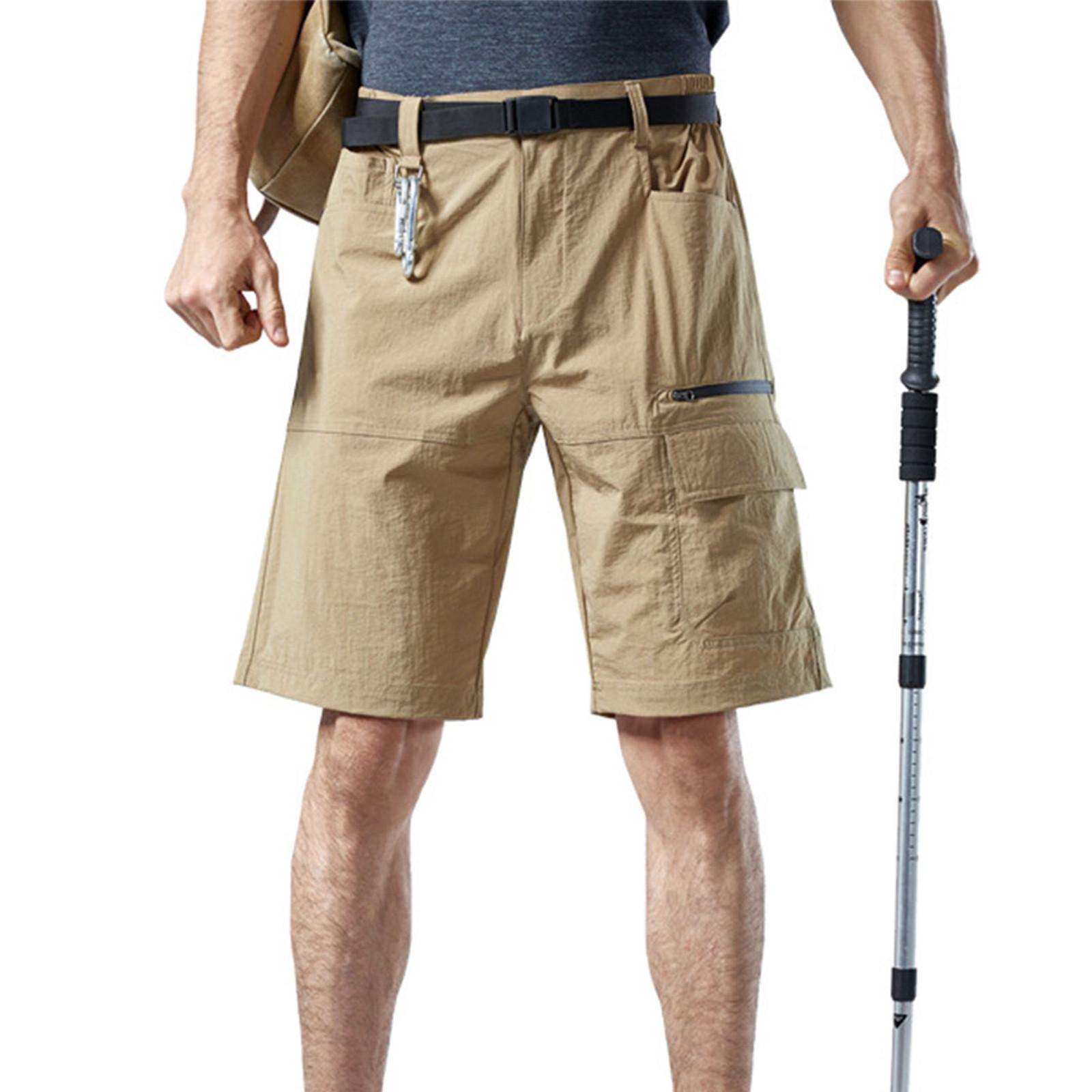 

Мужские брюки для отдыха на открытом воздухе, рабочие брюки, быстросохнущие брюки для походов с карманами XL хаки