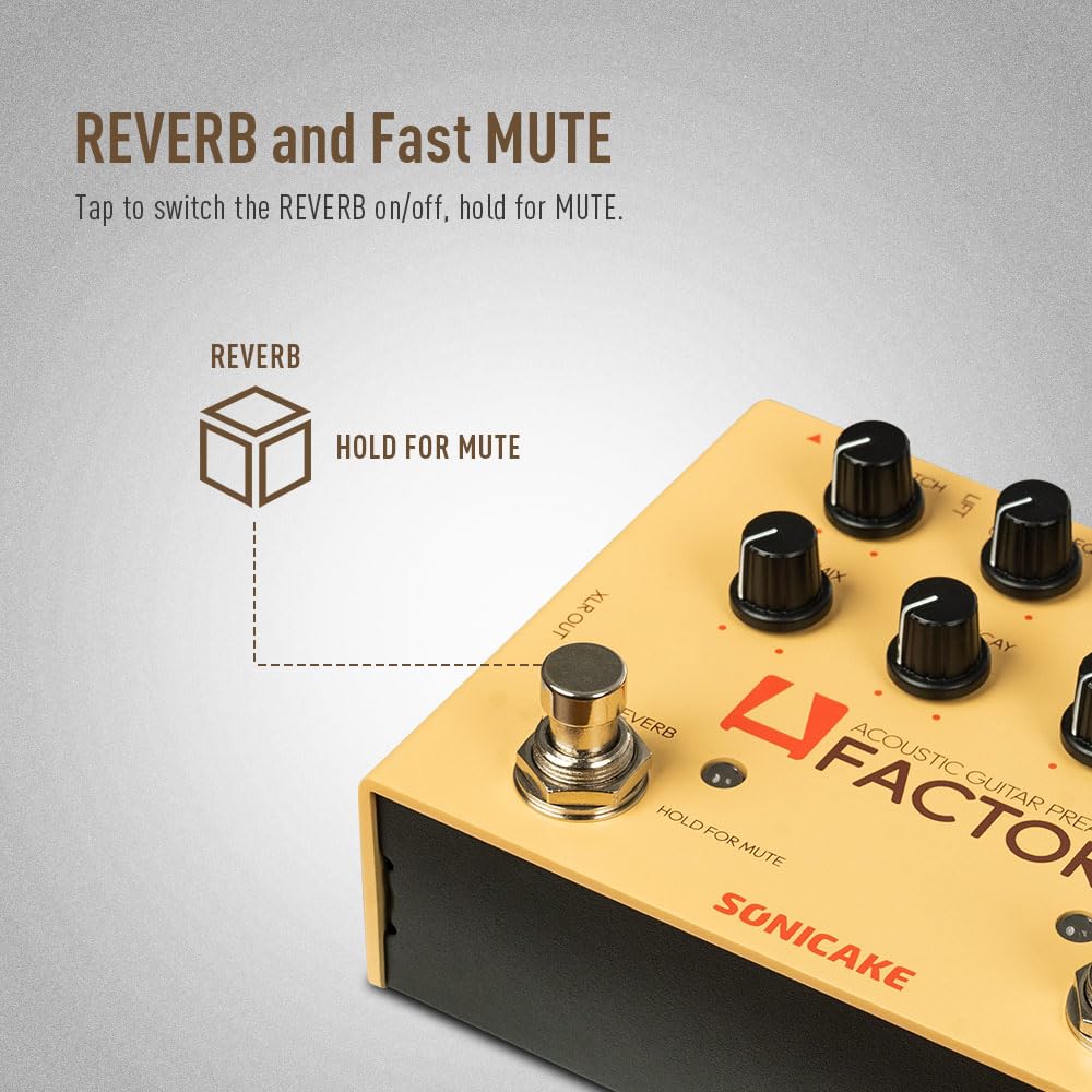 SONICAKE Preamp & Reverb Effector for Acoustic Guitar A Factory