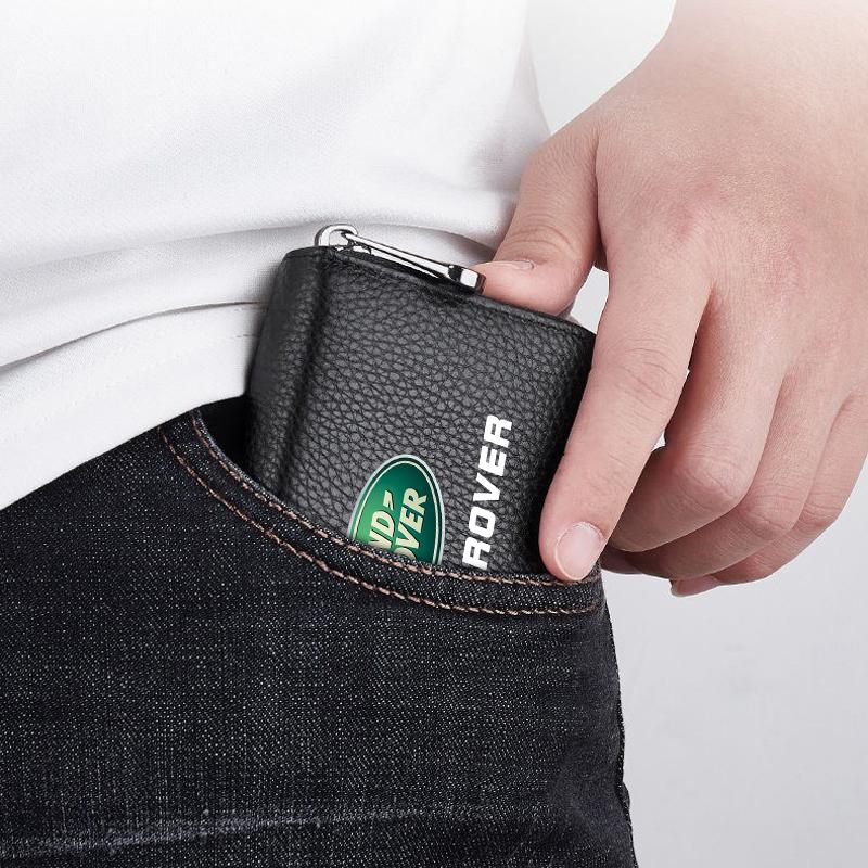 Genuine Leather Car Driver's License, ID Card, Bank Card Wallet for Land Rover Range Rover Defender Freelander Discovery 1 2 3 Evoque Rover L322 L405