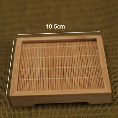 Podkładka pod kubek z bambusa Podkładka pod kubek Podkładka kwadratowa Podkładki izolowane cieplnie do herbaty Kung Fu Kubek kawy Uchwyt na napoje Zastawa stołowa Dekoracja