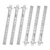 6Inch 15cm Metric Scale Ruler Pocket Ruler with Detachable Clip Precisions Pocket Ruler for School Engineer A0KF