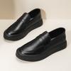 Winter Leder Schwarz Freizeit Leder Schuhe Große Spitze Britisch 22 Neue Business Schuhe