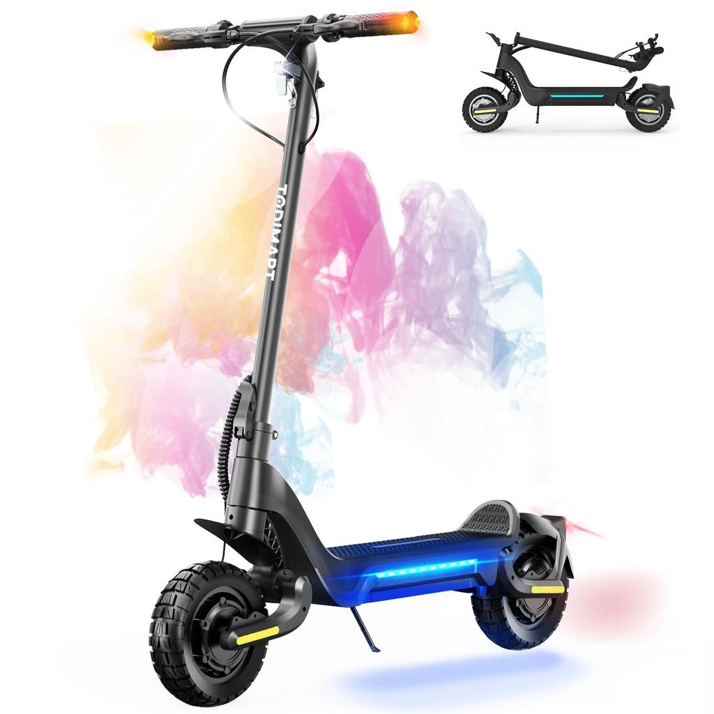Todimart X5S 1000W*2 Dual Motor Electric Scooter 48V18.2AH Battery 10 Inch Off-Road Tires All-Terrain Folding E-Scooter
