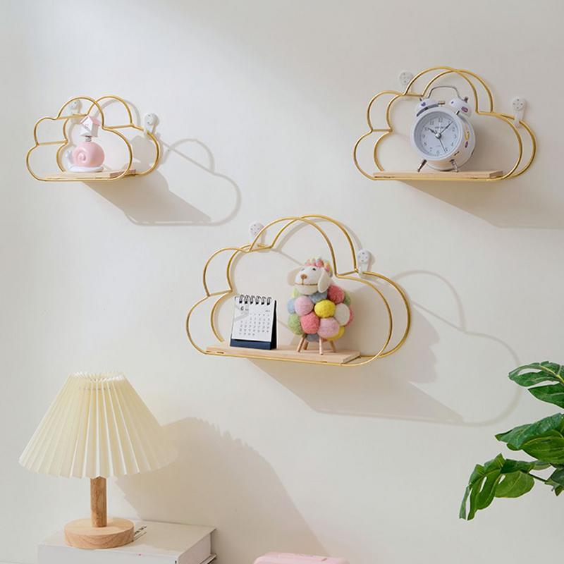 Floating Shelf Cloud Floating Shelves for Bedroom 3 Pieces Storage Organizer Modern Shelving Rack Home Decor for Living Room