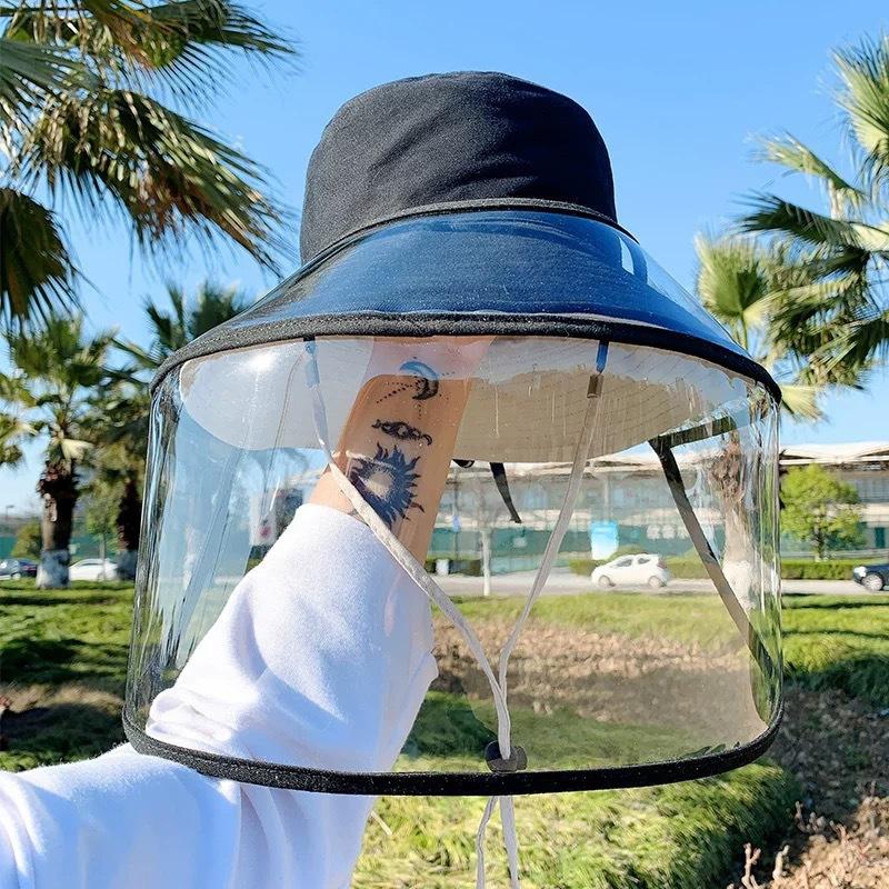 Women's And Men's Wide Brim Transparent Waterproof For Work, School,Outdoor Gardening Rain Hat Bicycle Rain Hat