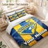 Custom Name Bedding Set 3 PiecesWarrington Wolves Print Duvet Cover + 2 Pillowcases Soft Bed Decor
