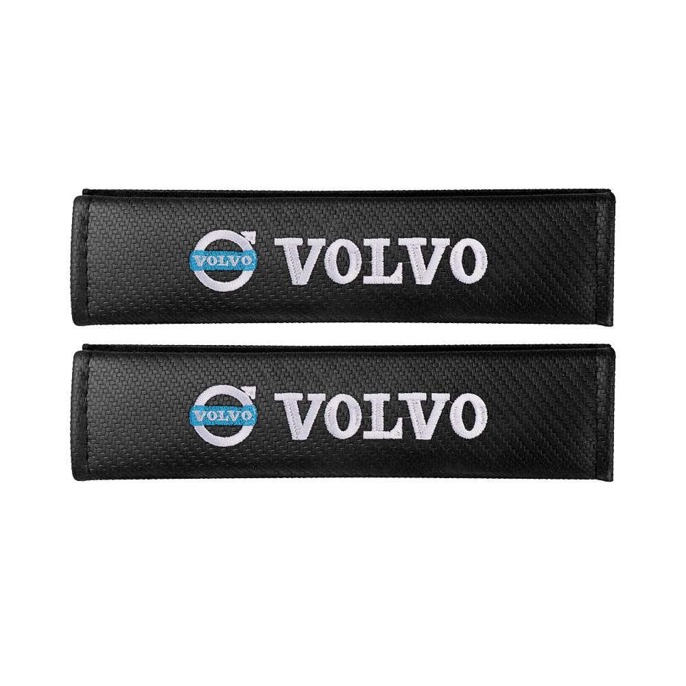 1/2Pcs Car Seat Belt Pad Cover Shoulder Protector Cushion Accessories For Volvo V40 V50 S40 S80 XC60 S90 XC90 S60 V60 RDESIGN