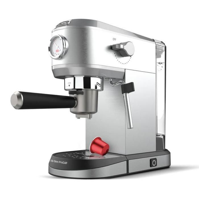 Cafetière expresso - Procap - Taste Slim - 20 bars - Compatible capsules - Double Cream- 1L