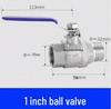 304 Stainless Steel Threaded Ball Valve - Available in 1/2, 3/4, 1, 1.5 Inch Sizes