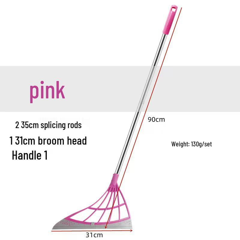 Silicone Broom Set for Bathroom: Wet & Dry Magic Squeegee