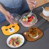 Bear Coasters Heat-resistant Waterproof Coffee Drink Cup Mats Antiskid Hot Pad Reusable Kitchen Home Tableware Drinkware Decor