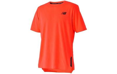 T Shirts Men's Red Crew Neck Moderate Straight Fit MT23281-ERE
