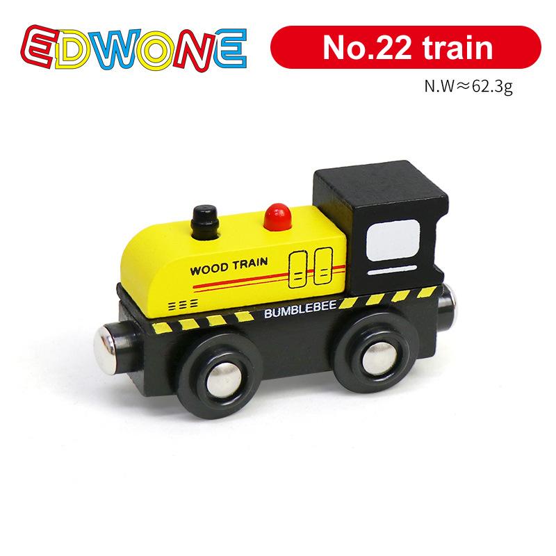 1pcs Magnetic Train Toys Wooden Train Locomotive Car Truck Railway Accessories Fit for Wooden Tracks Toys for Kids Gifts