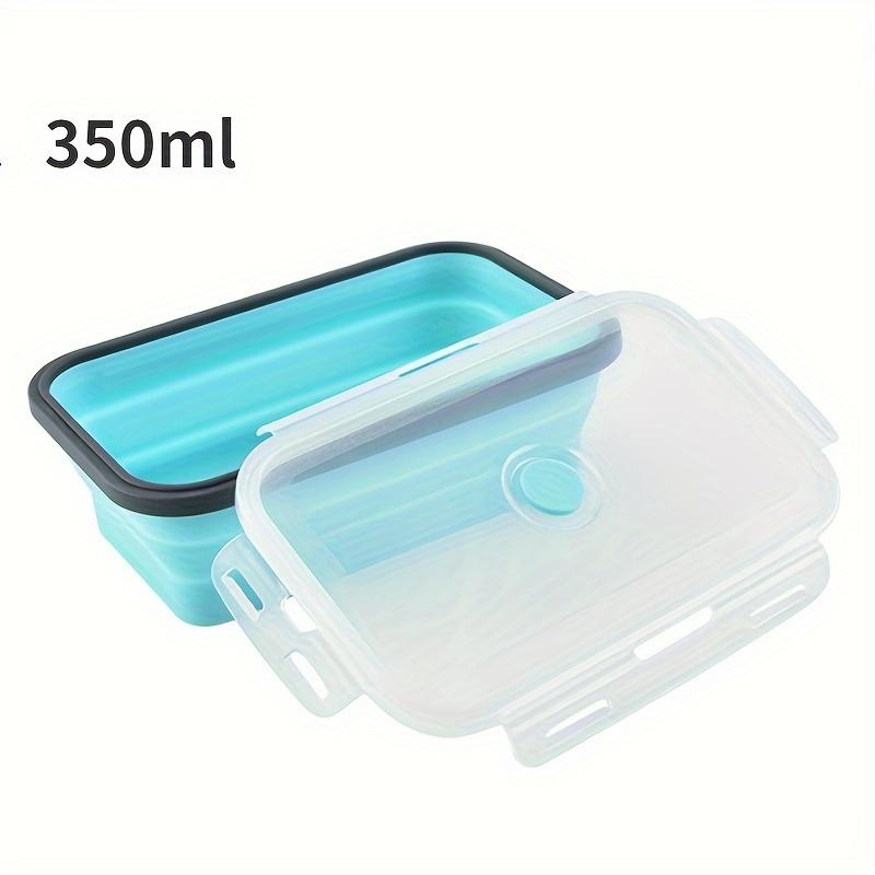 Square Silicone Preservation Box, Refrigerator, Outdoor Portable Lunch, Portable Box, Expandable and Foldable Silicone Lunch Box