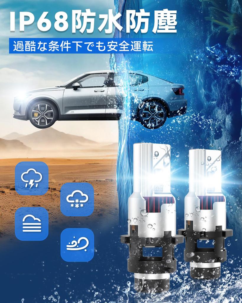 SUPAREE D4R LED Headlight Vehicle Inspection Compatible with Pocket Explosive Light D4R LED Shade No Wiring 6500K White DC12V Genuine HID Replacement