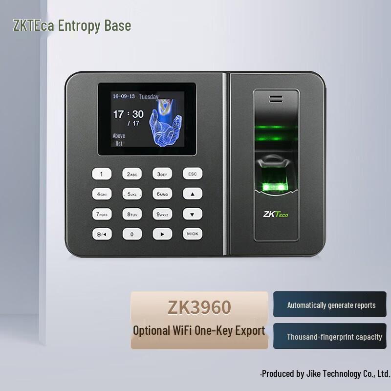 ZKTeco Smart Fingerprint Time Attendance Machine ZK3960