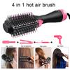 4 In 1  Hot-Air Hair Brushes Women Hair Dryer Brush Hair Dryer Straightener Curler Massager Rapid Warming One Step Volumizer