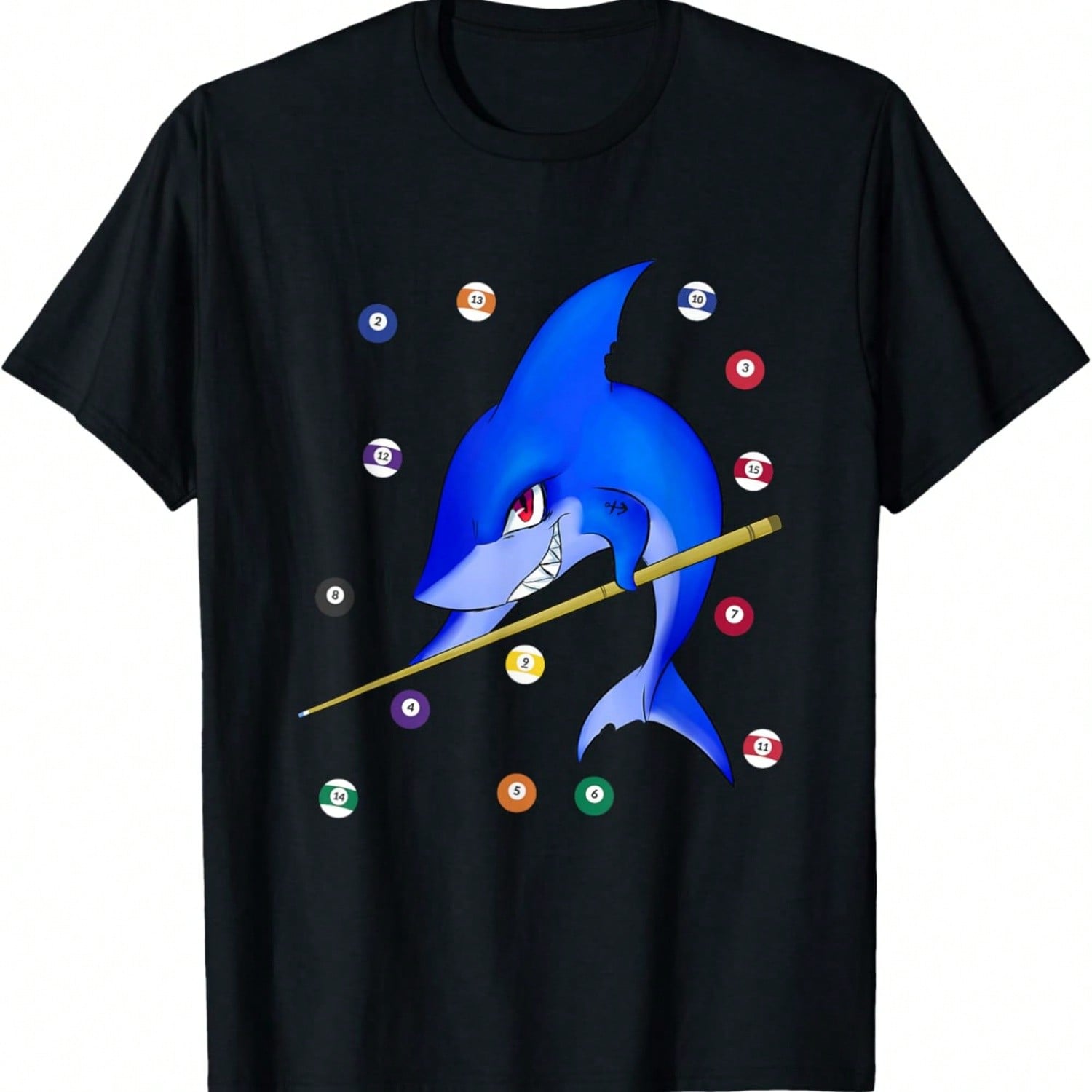 Funny Billiards Pool Shark Male T-Shirt T-Shirt S