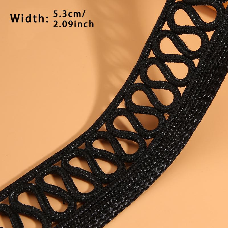 

2/3/4 Yards Gold Thread Webbing Polyester Twisted Lace Ribbon For Clothing Bag Shoes Decorative Ribbon Woven Decor Accessories 2 Yards