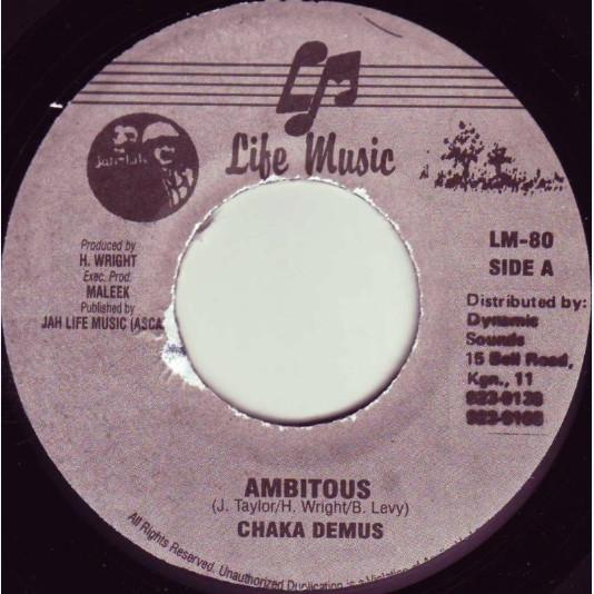 

LP Record CHAKA DEMUS Ambitous NONE Life Music Jamaica Reggae Ska Dub Used