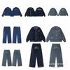 Set Giacca di Jeans Casual da Uomo Jeans a Gamba Dritta Outfit Streetwear Adolescenti