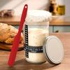 Glas-Teiggarebox mit ThermometerWiederverwendbare runde Box mit DeckelHandwäscheMit Datum versehenes FütterungsbandWesentliches für die Brotbackküche