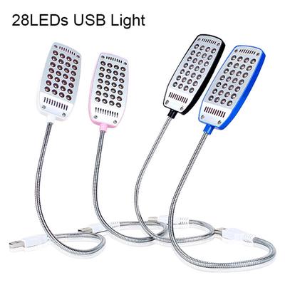 USB LED Desk Lamps 5V Night Light Table Lamp Reading Bulb USB Flexible Neck LED Desk Light Dimmable Touch Switch Night
